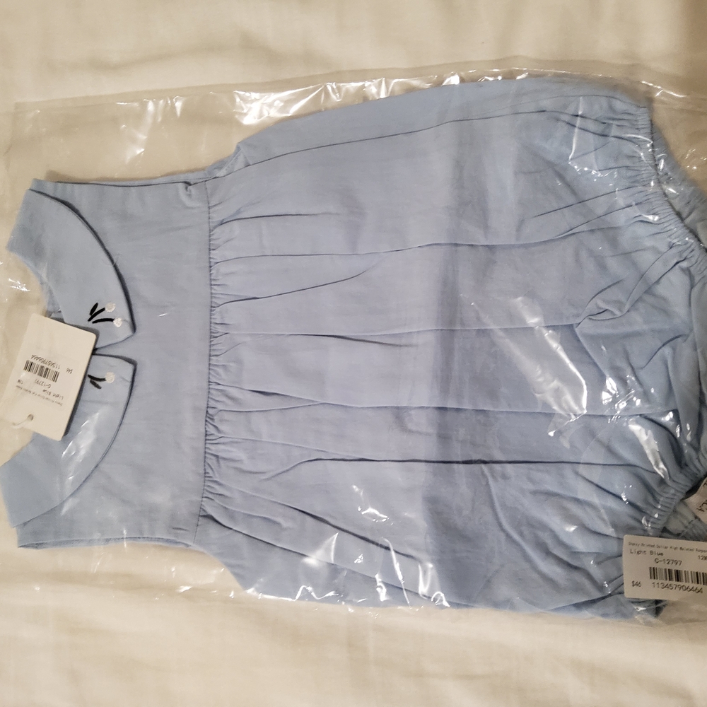 Baby Blue Sleeveless Romper